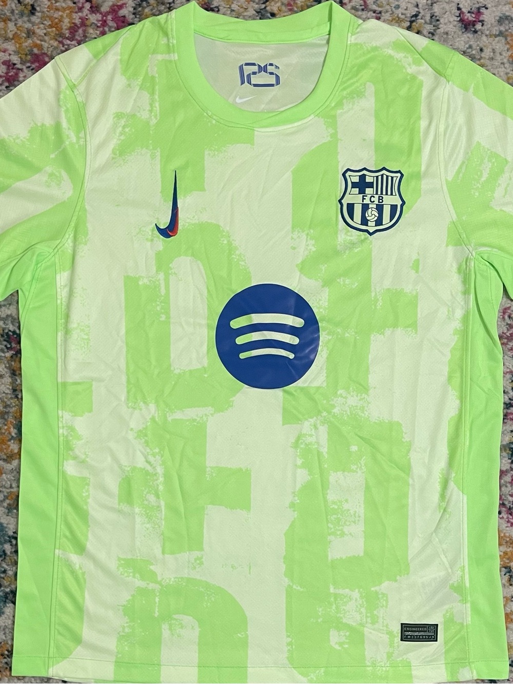 Nike FC Barcelona Third Green Kit 2022 L
